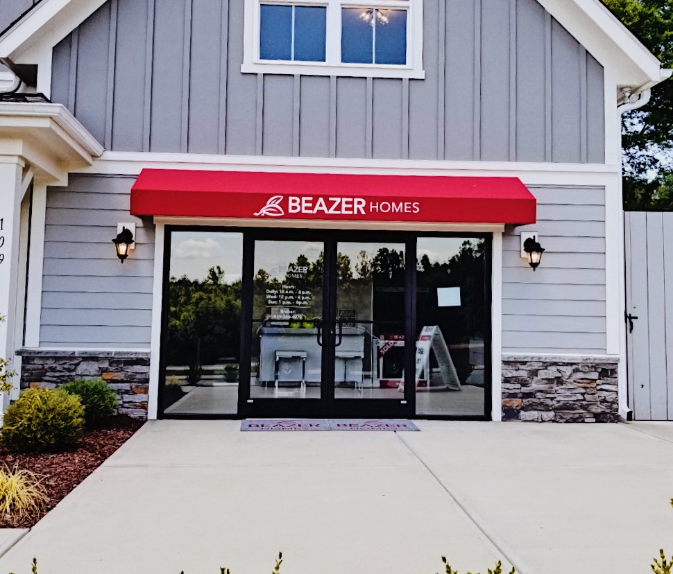 simple and elegant awning installation