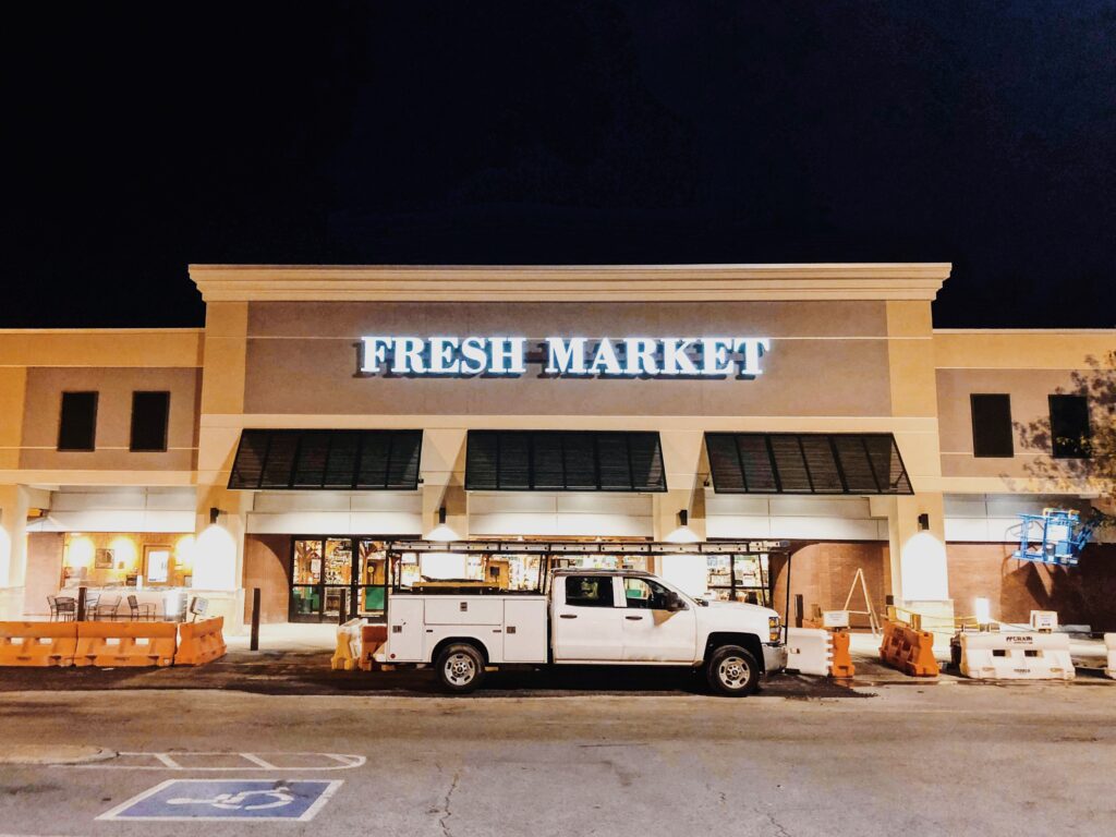 awnings for The Fresh Market